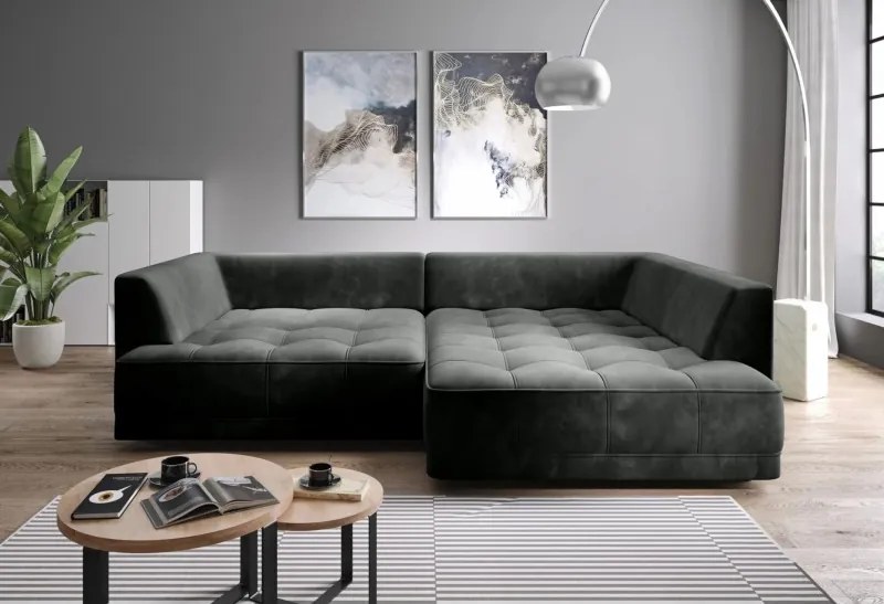 Narożnik TIGA BOX z funkcją spania z elektryczną regulacją siedziska WERSAL