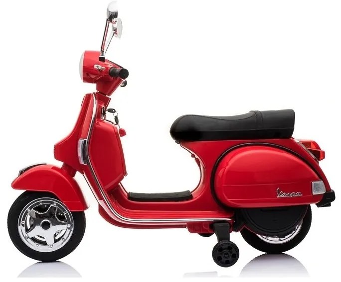 Skuter na akumulator vespa czerwony