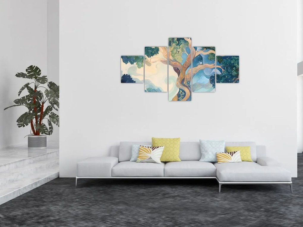 Obraz – Kosmiczne drzewo (125x70 cm)