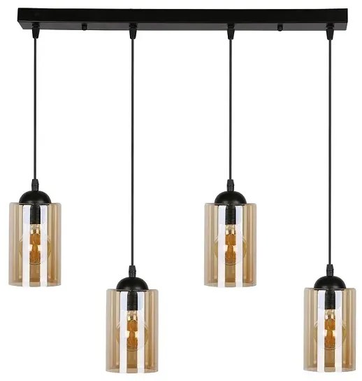 Industrialna lampa wisząca z ozdobnymi kloszami - V140 L6-L15