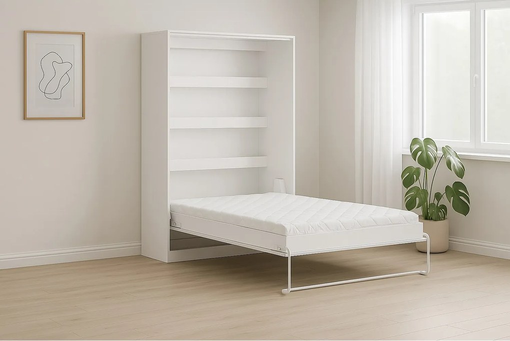 Półkotapczan pionowy Perfekt, 140x200 cm, Biały