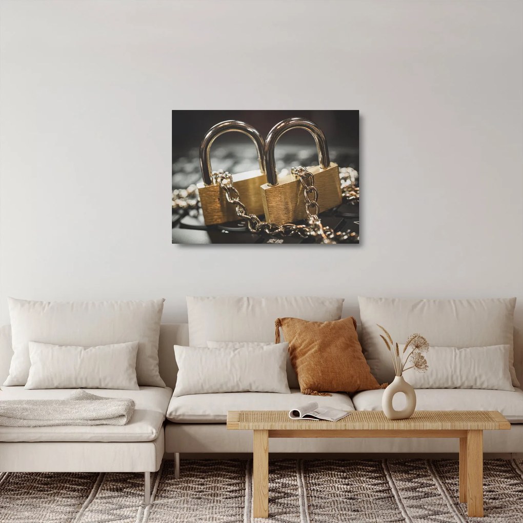 Obraz na szkle - dwa zamki (70x50 cm)