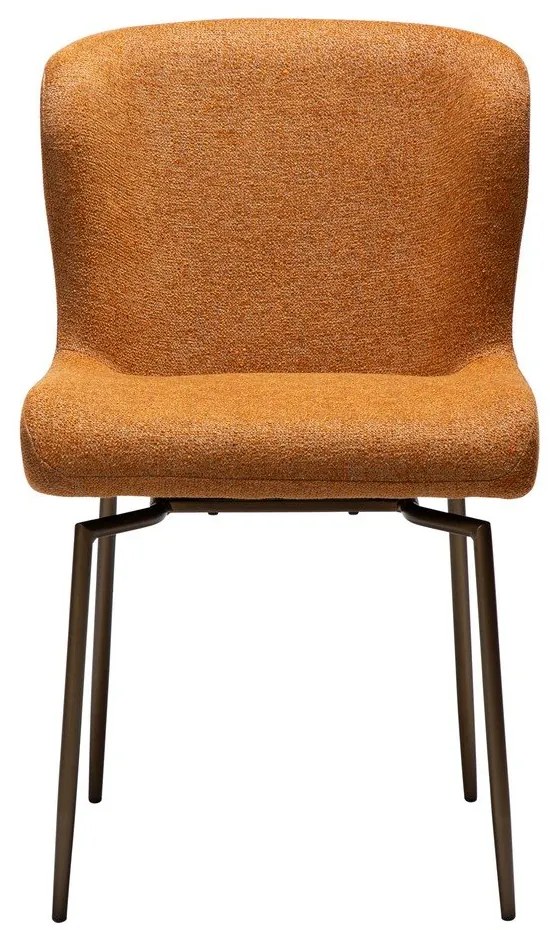 Brązowe tapicerowane krzesło Glam – DAN-FORM Denmark