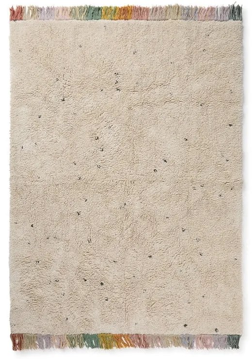 Kremowy bawełniany dywan dziecięcy tkany ręcznie odpowiedni do prania 120x160 cm Stardust – Lorena Canals