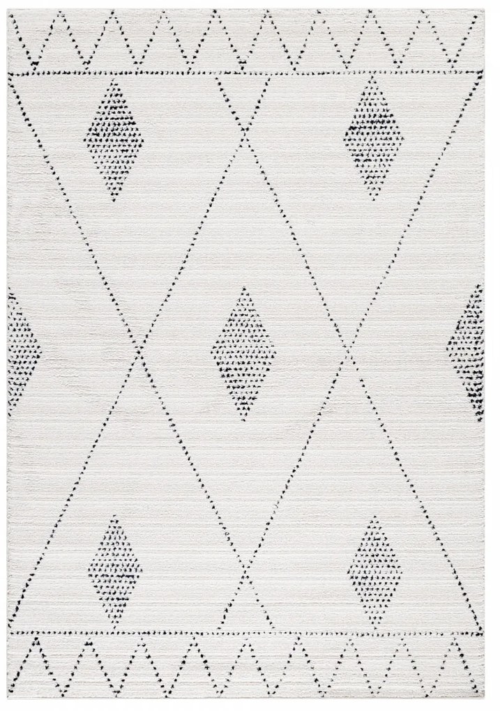 Dywan poliestrowy Berber ornament kremowy 200 cm x 290 cm