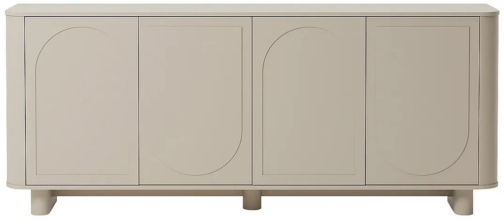 Kredens 4-drzwiowy - Taupe - BRISTANA