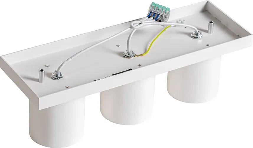 Nowoczesny plafon z reflektorami biały 3-światła - Tubo