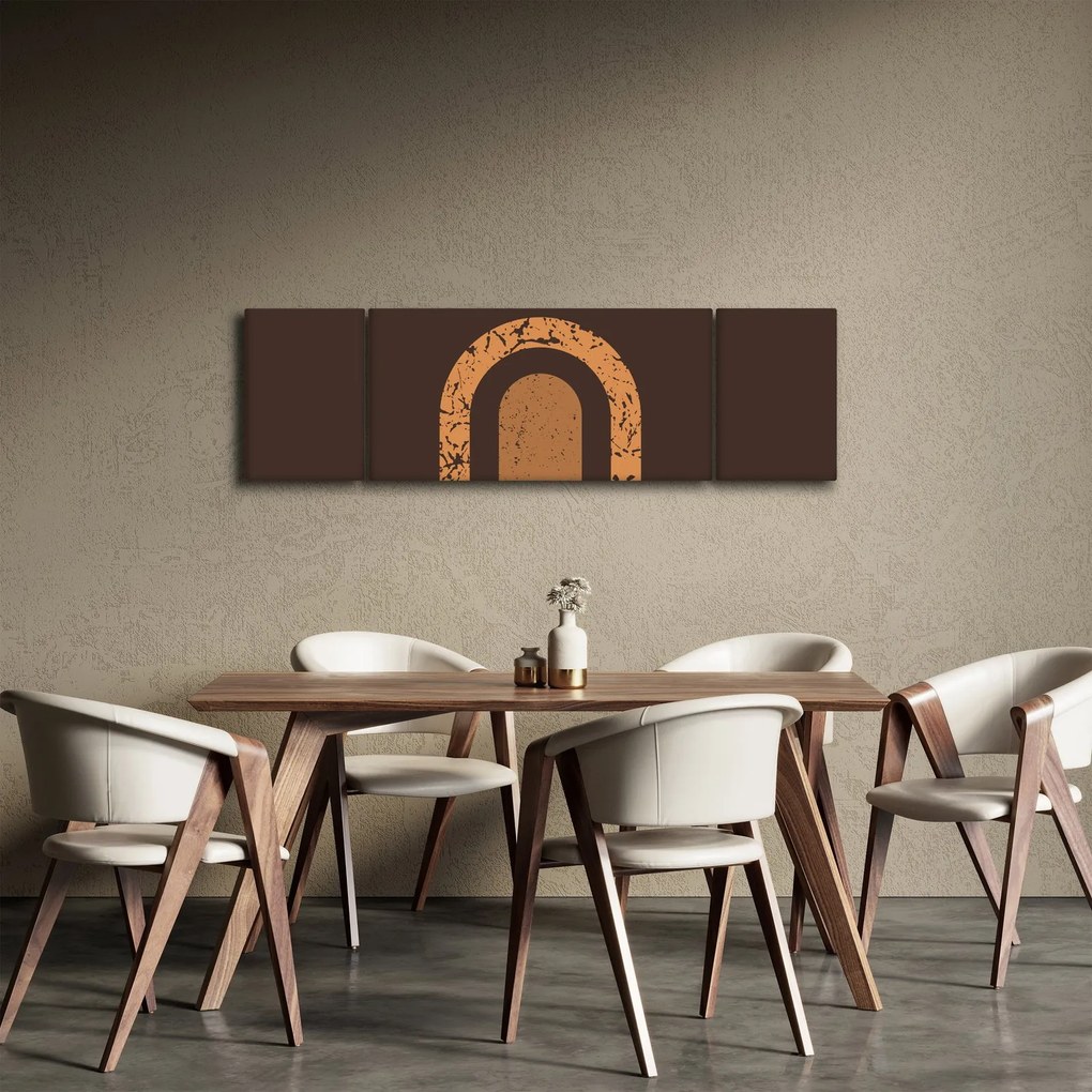 Obraz - Pomarańczowe łuki N⁰3 (170x50 cm)