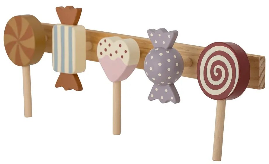 Dziecięcy wieszak ścienny z drewna sosnowego Rudy − Bloomingville Mini