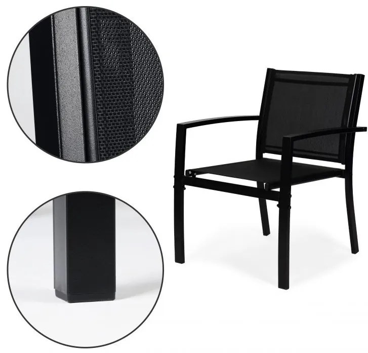 Zestaw mebli ogrodowych Aruba - 2 fotele, sofa, stolik, nowoczesne meble na taras i balkon