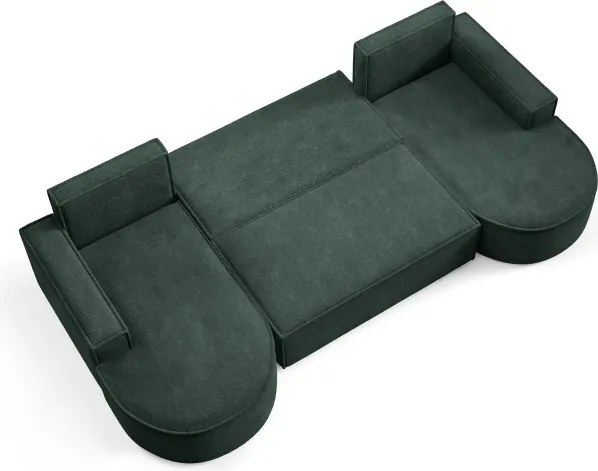 Narożnik MOLLY XL wolnostojący układ U z funkcją spania w tkaninie Abriamo 09 DomoHome