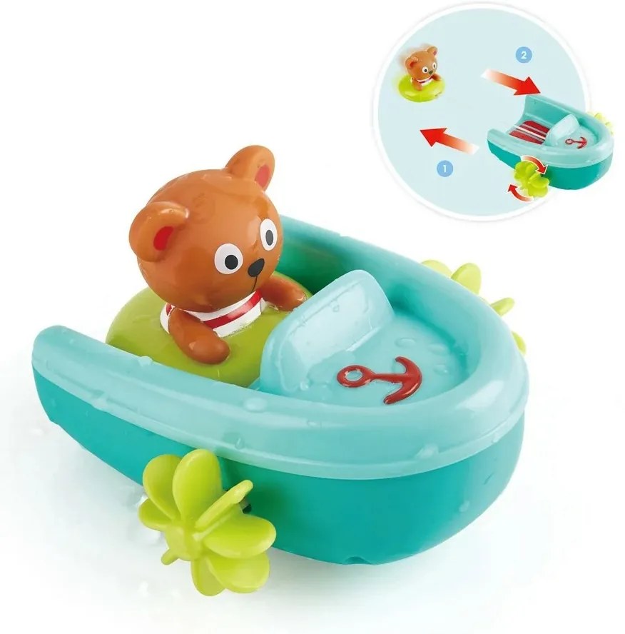 Hape Łódka z misiem naciągana