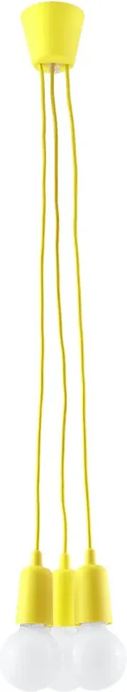 Żółta industrialna lampa wisząca zwisy EX542 D7-F11