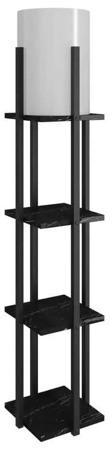 Czarna lampa stojąca (wysokość 135 cm) Nora – Opviq lights