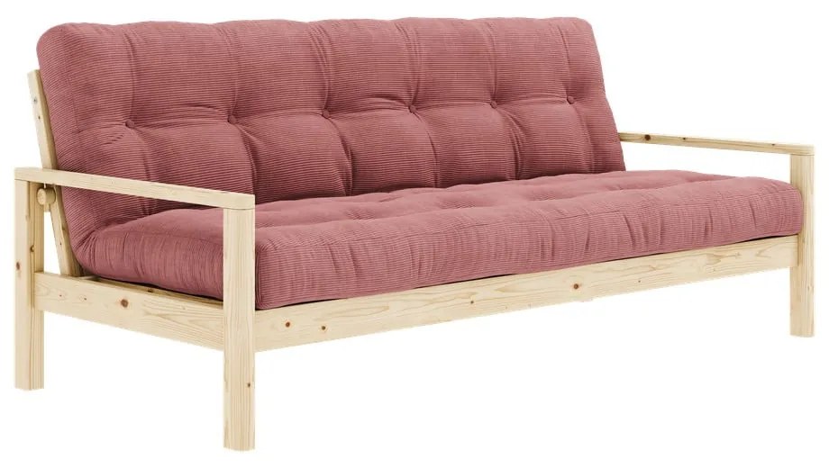 Różowa rozkładana sofa 205 cm Knob – Karup Design