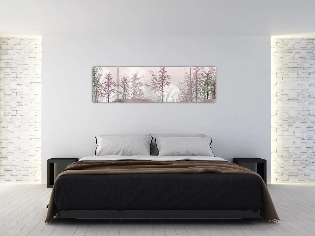 Obraz lasu (170x50 cm)