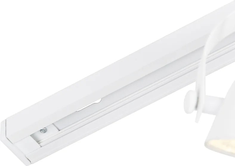 System szynowy jednofazowy z 3 regulowanymi białymi reflektorami - Magnax