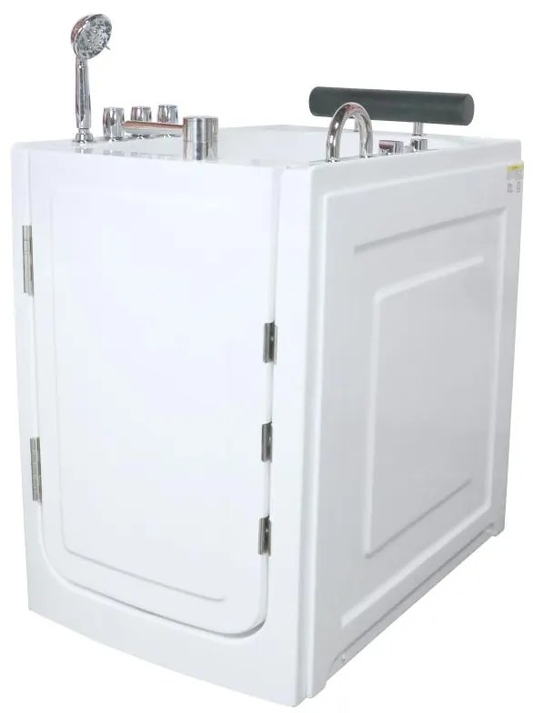 Wanna z hydromasażem i drzwiami - 1 miejsce siedzące - 220 l - 101,5 x 69 x 99 cm - BARUVA