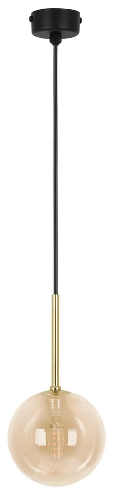 Lampa wisząca Galaxy z miodowym kloszem – elegancja i ciepłe światło do Twojego wnętrza