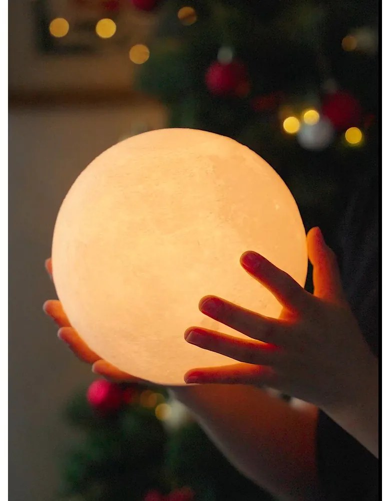 Ciemnobrązowa dekoracja świetlna na USB ø 12 cm Smart LunaSpin – Gingko