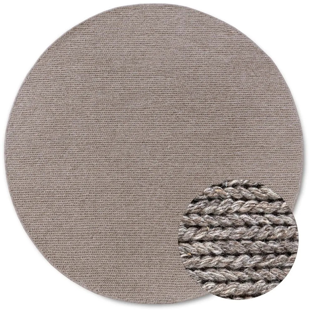 Dywan wełniany Villeroy &amp; Boch Francois beżowy koło 160 cm x 160 cm