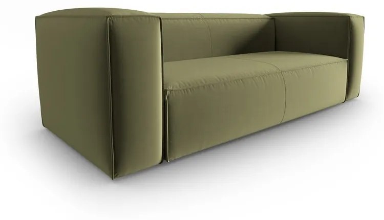 Zielona aksamitna sofa 200 cm Mackay – Cosmopolitan Design