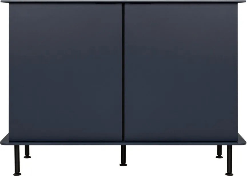 Ciemnoniebieska komoda z otworem na kable 120x88x50 cm Suumo – noo.ma