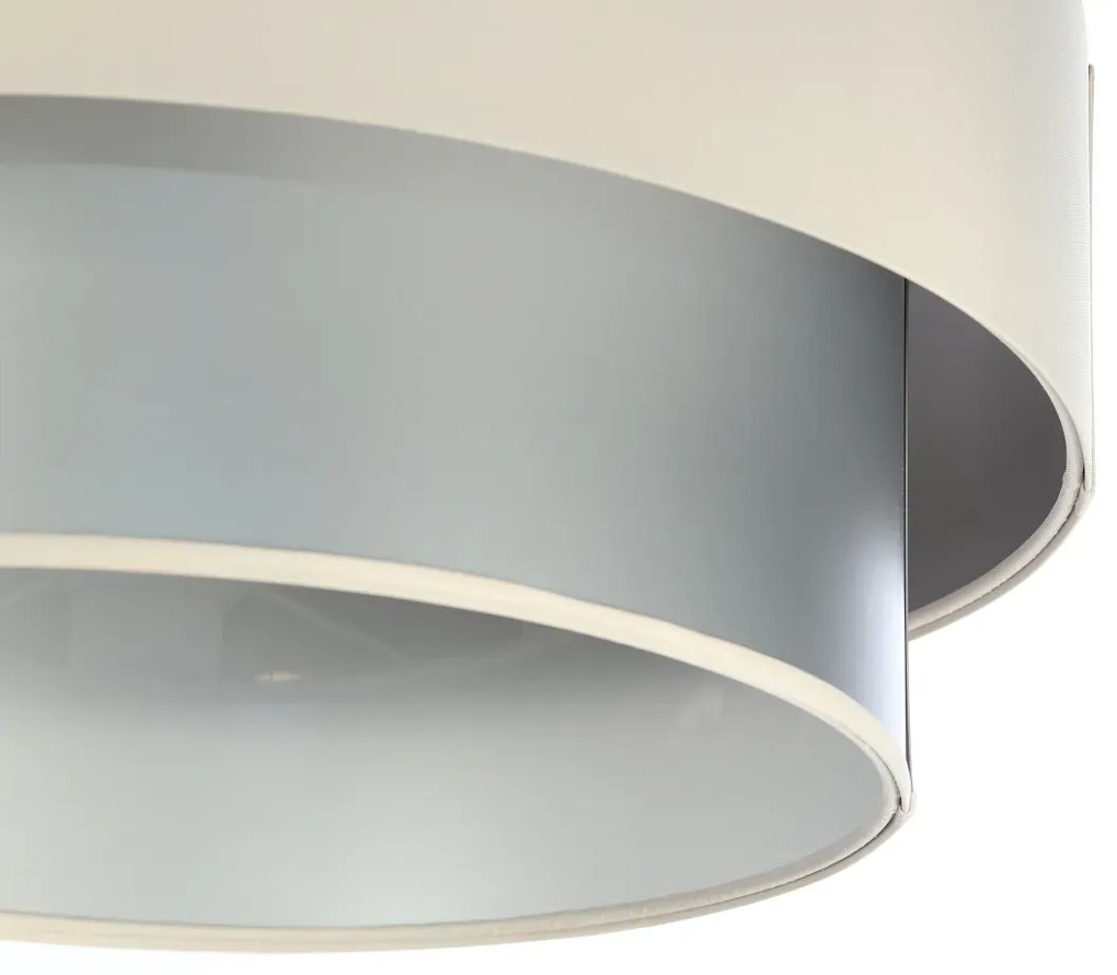 Lampa wisząca DOUBLE CREAM 50 kremowa/srebrna BPS KONCEPT