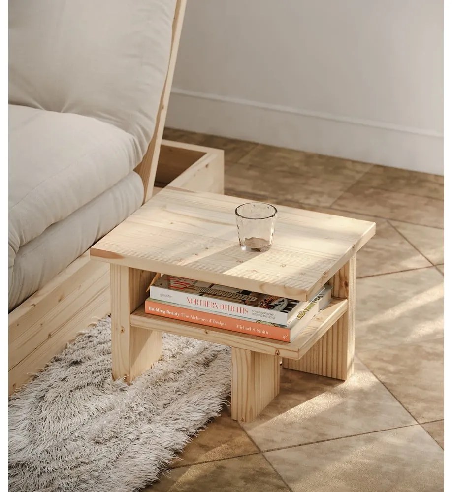 Stolik z litego drewna sosnowego 34x45 cm Japan – Karup Design