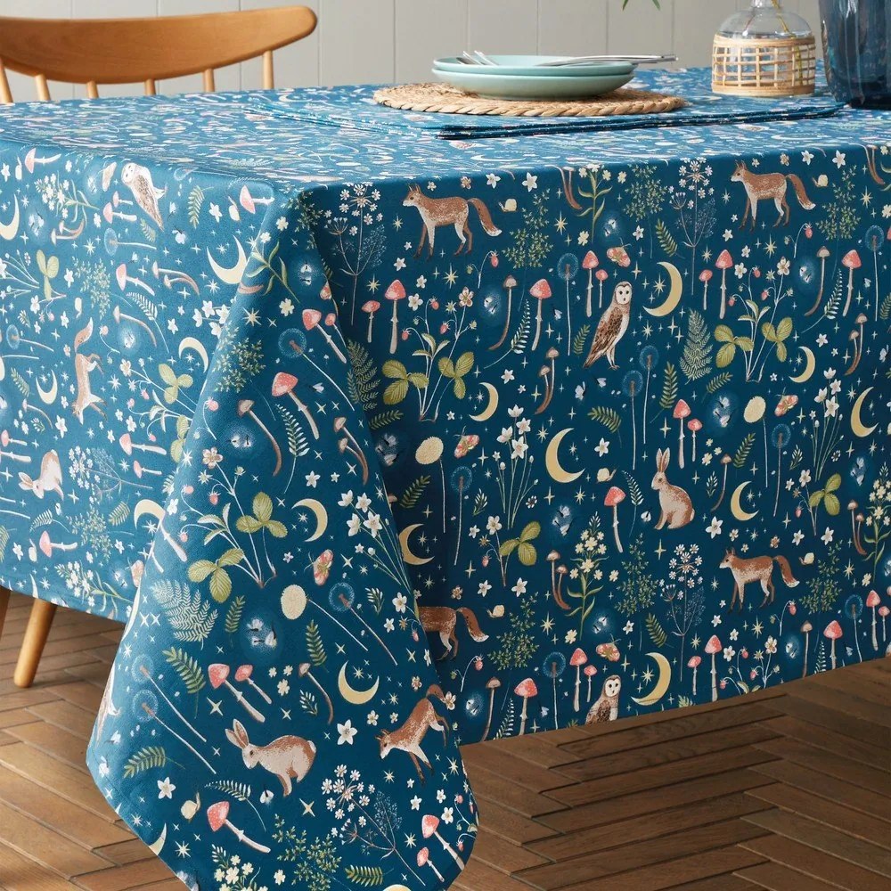Bawełniany obrus 132x178 cm Enchanted Twilight Animals – Catherine Lansfield