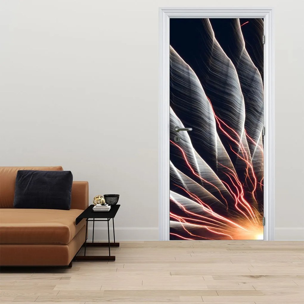 Fototapeta na drzwi - Wyładowanie światła (95x205cm)