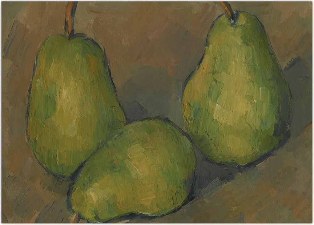 Obraz - Paul Cézanne, Three Pears, reprodukcje (70x50 cm)