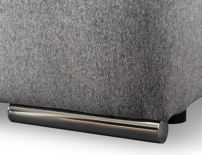 Sofa Rozkładana z Funkcją Spania RENO Dwuosobowa Szara Nowoczesna do Salonu