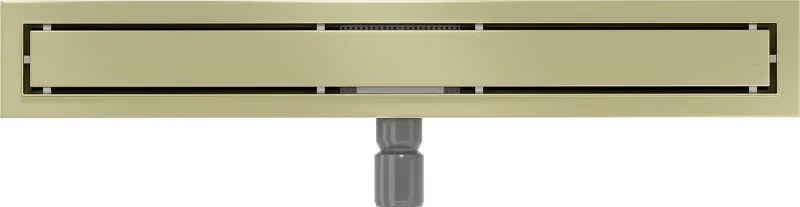 Mexen Flat M13 odpływ liniowy 2w1 70 cm, złoty szczotkowany - 1A10070-15