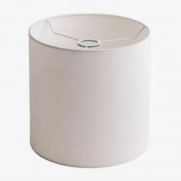 Arlina Abażur Do Lampy Z Tkaniny Biała & Ø30 Cm - ↑30 Cm - Sklum