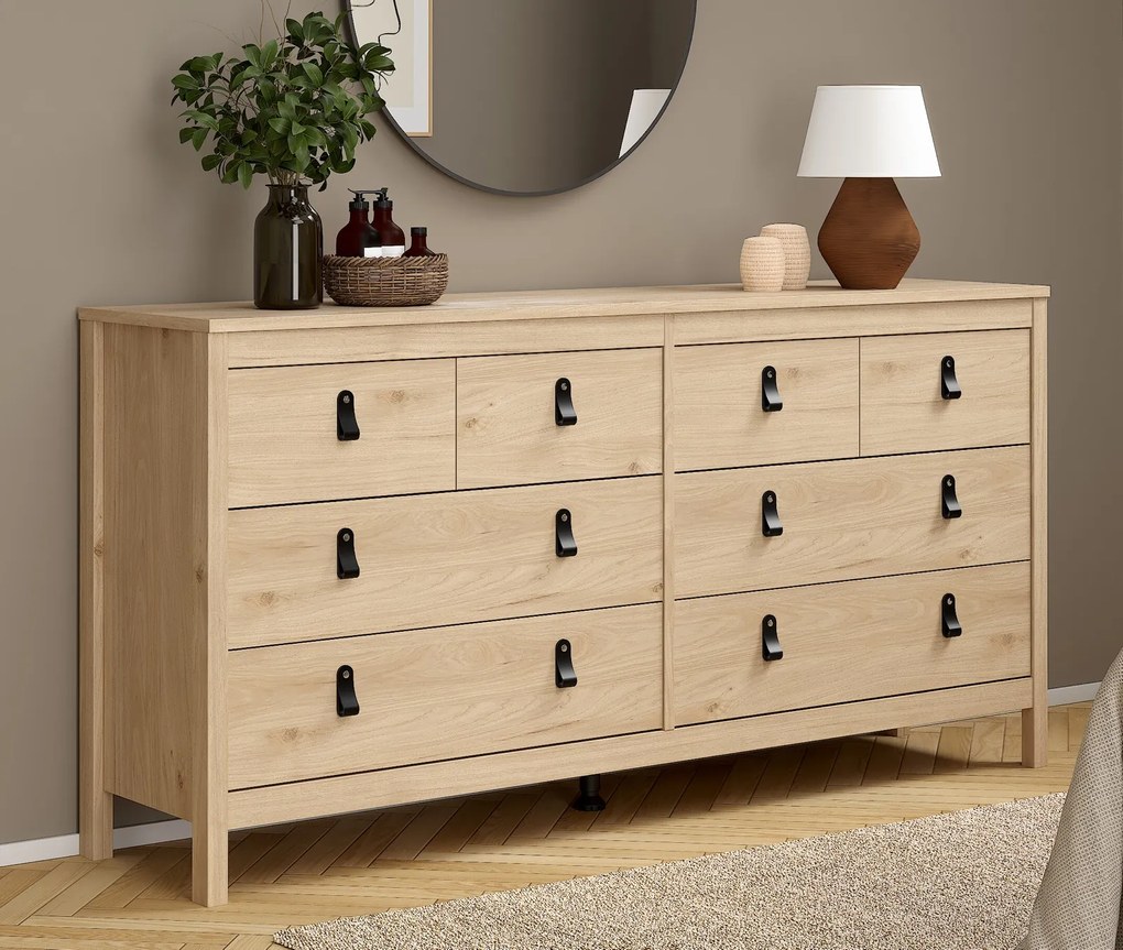 Komoda pokojowa z szufladami Madrid 4+4, jackson hickory