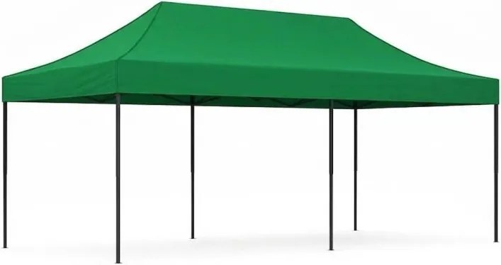 Pawilon ogrodowy 6x3 m zielony FGC9 - namiot eventowy automatyczny, regulowana wysokość