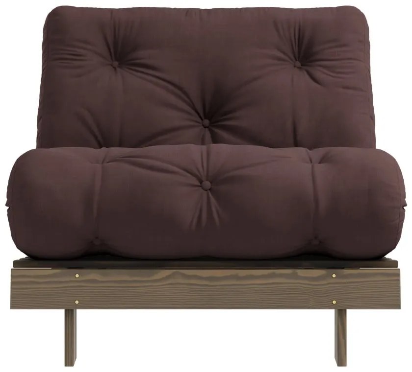 Ciemnobrązowy fotel Roots – Karup Design