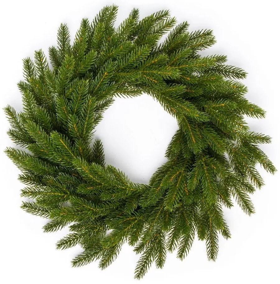Wianek bożonarodzeniowy 100% PE Świerk Alpejski 50cm