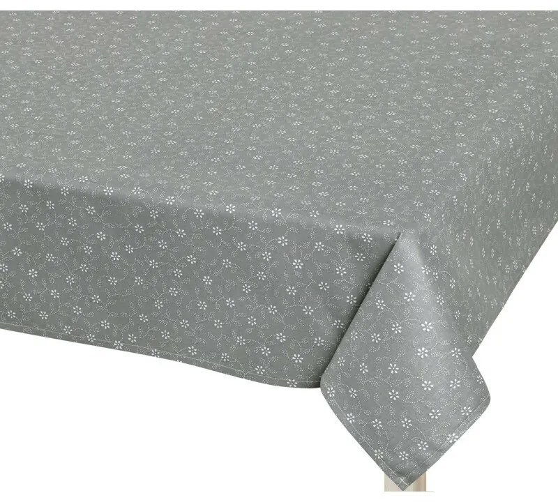 Bellatex Obrus Adéla Kwitnący kwiat szary, 120 x 140 cm, 120 x 140 cm