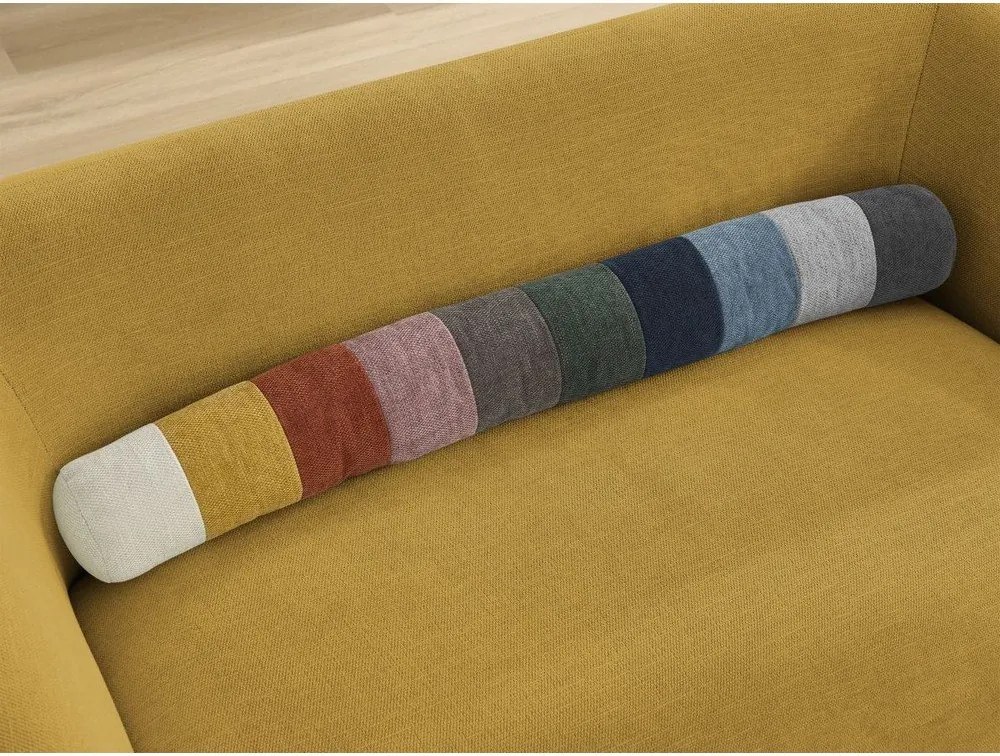 Żółta sofa z tkaniny szenilowej 160 cm Celine – Bobochic Paris