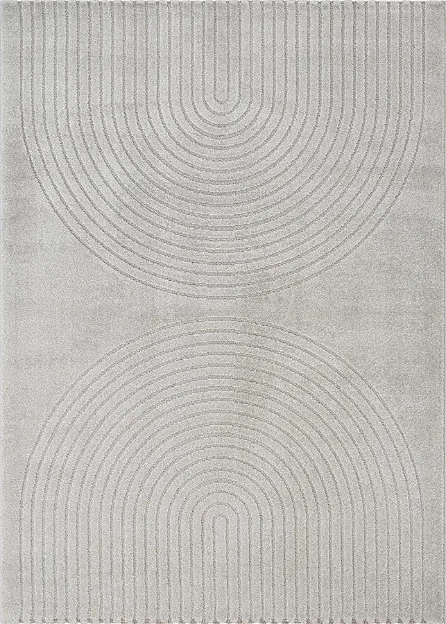 Dywan Elisa Geometryczny design, Szary, 140 x 200 cm