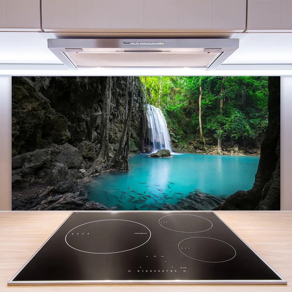 Panel nad blat kuchenny Kaskada Wodna W Górach