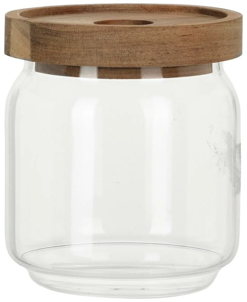 Szklany słoik z akacjową pokrywką 400 ml, 0,4 l