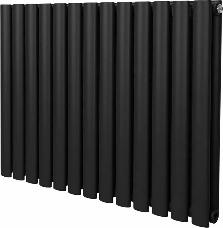 Grzejnik kolumnowy owalny – 600 mm x 780 mm – czarny
