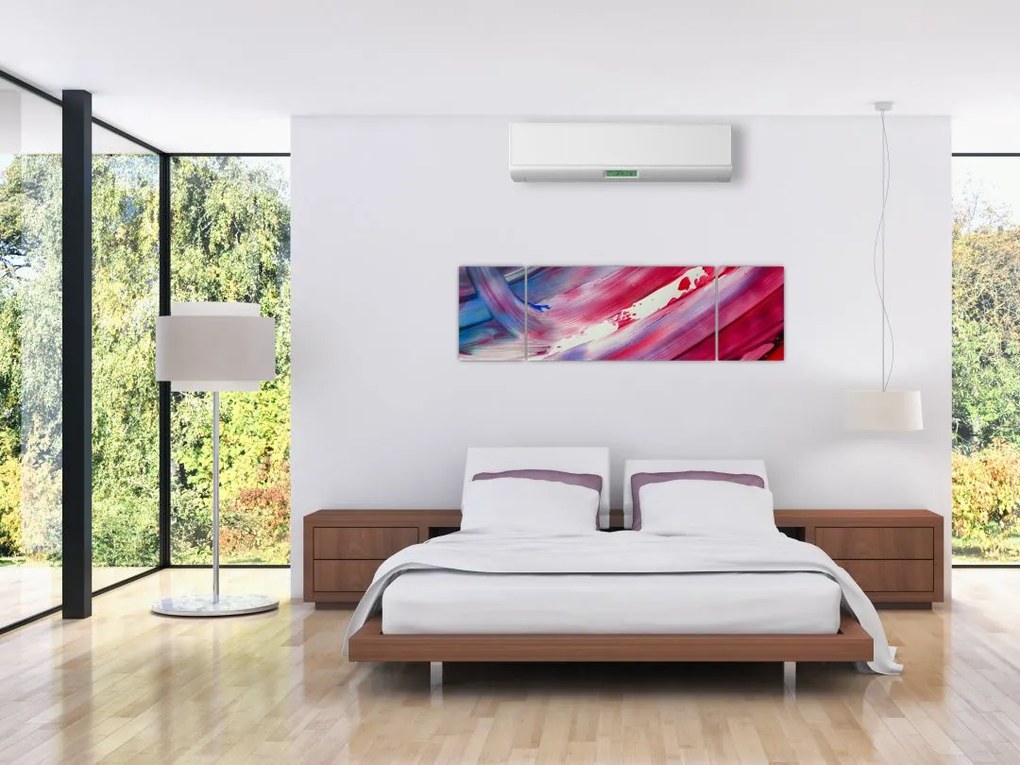 Obraz - różowo - niebieskie kolory (170x50 cm)