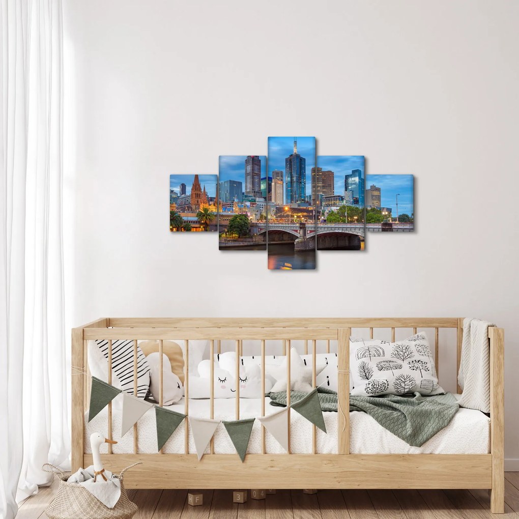 Obraz miasta Melbourne (125x70 cm)
