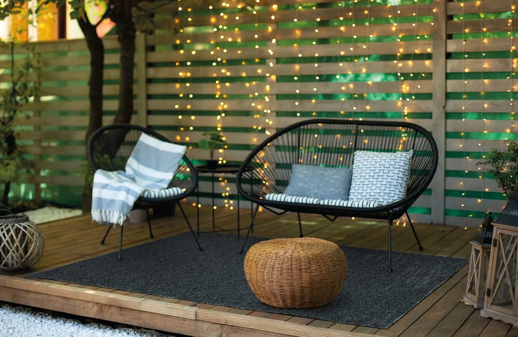 Dywan zewnętrzny Ereon grafitowy 200 cm x 280 cm