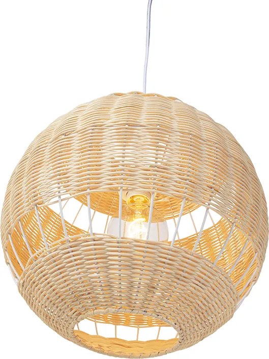 Lampa wisząca rustykalna z rattanu - Rattan