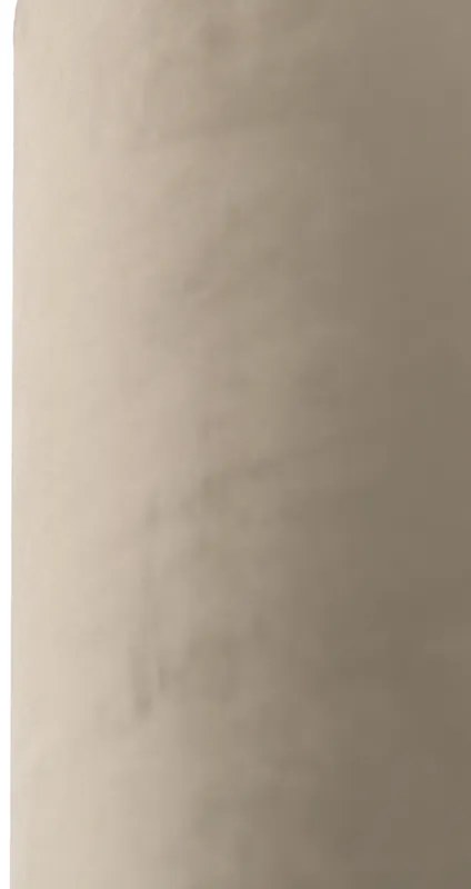 Aksamitny abażur taupe 40/40/40 ze złotym wnętrzem klasyczny/Antyczny